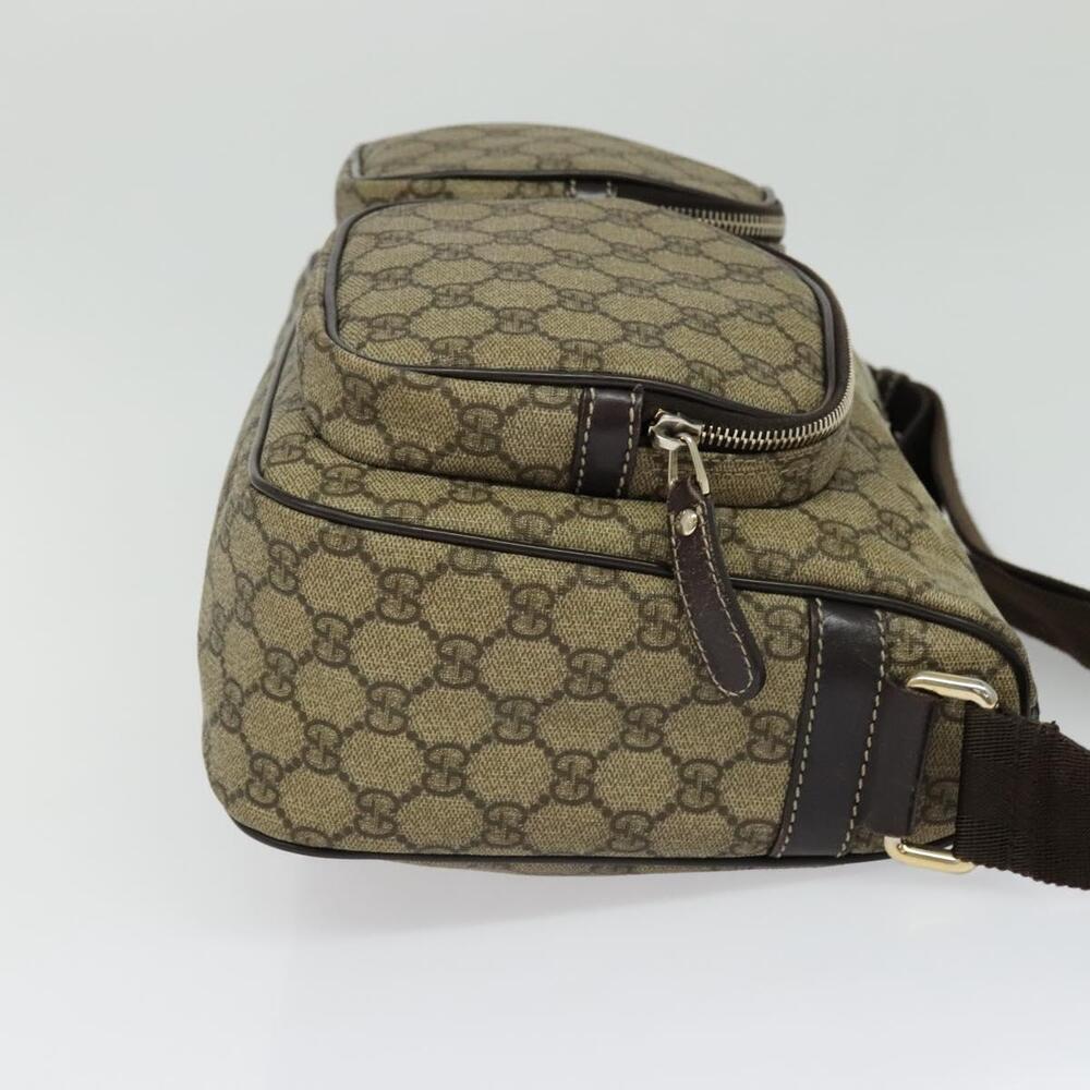 GUCCI GG Supreme Shoulder Bag Pvc Beige Gold - Picture 5 of 16
